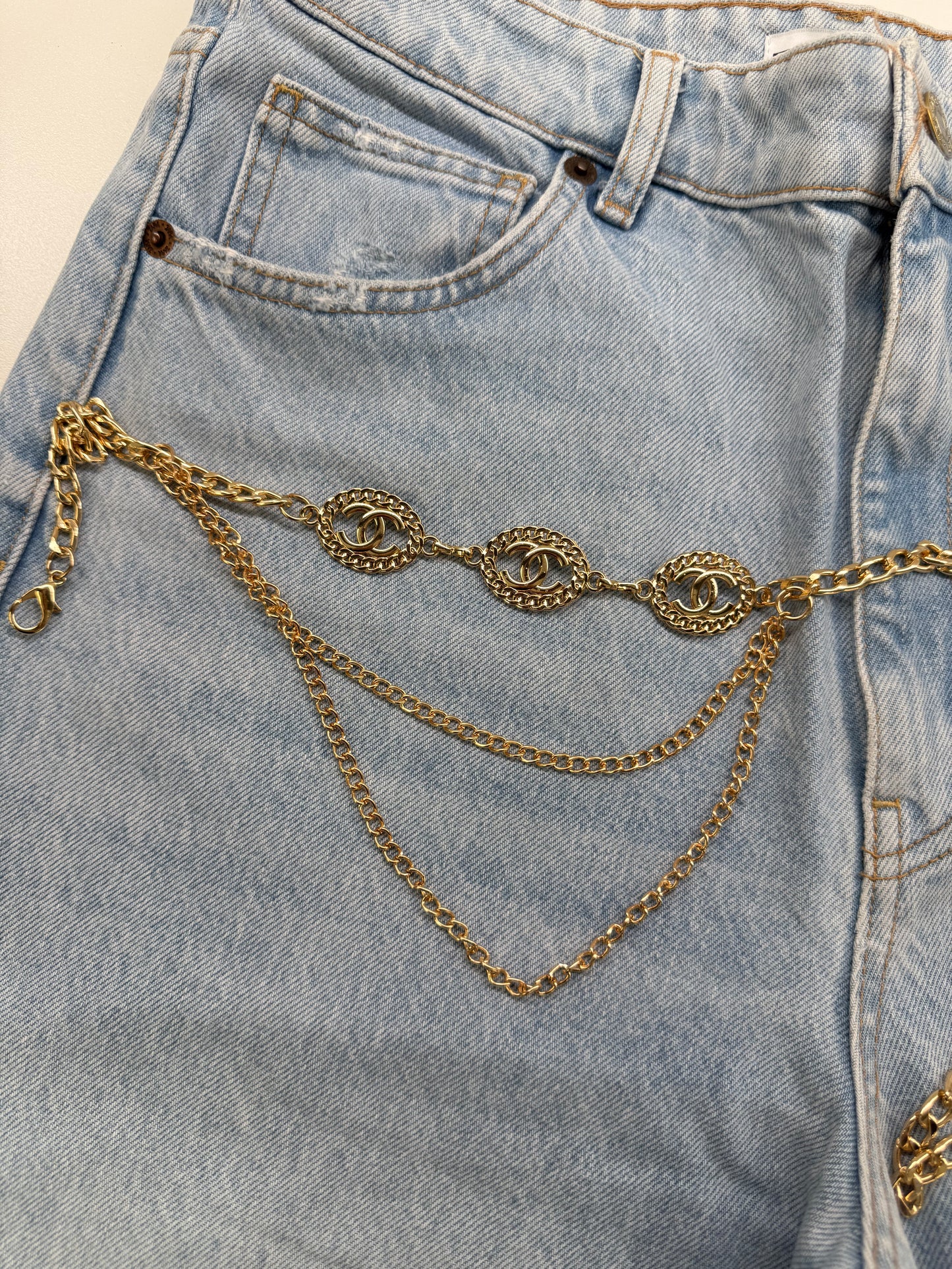 Cintura CC Logo Gold mille catene