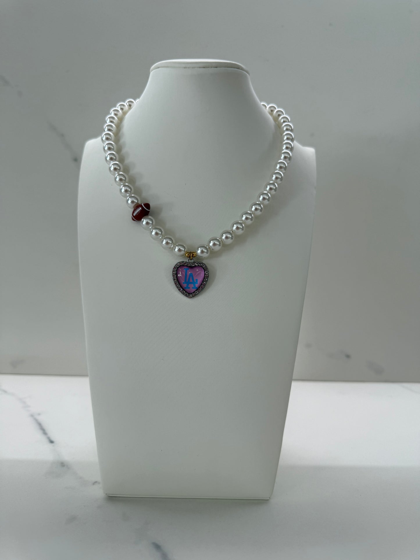 Collana ROSA L.A + charms FOOTBALL