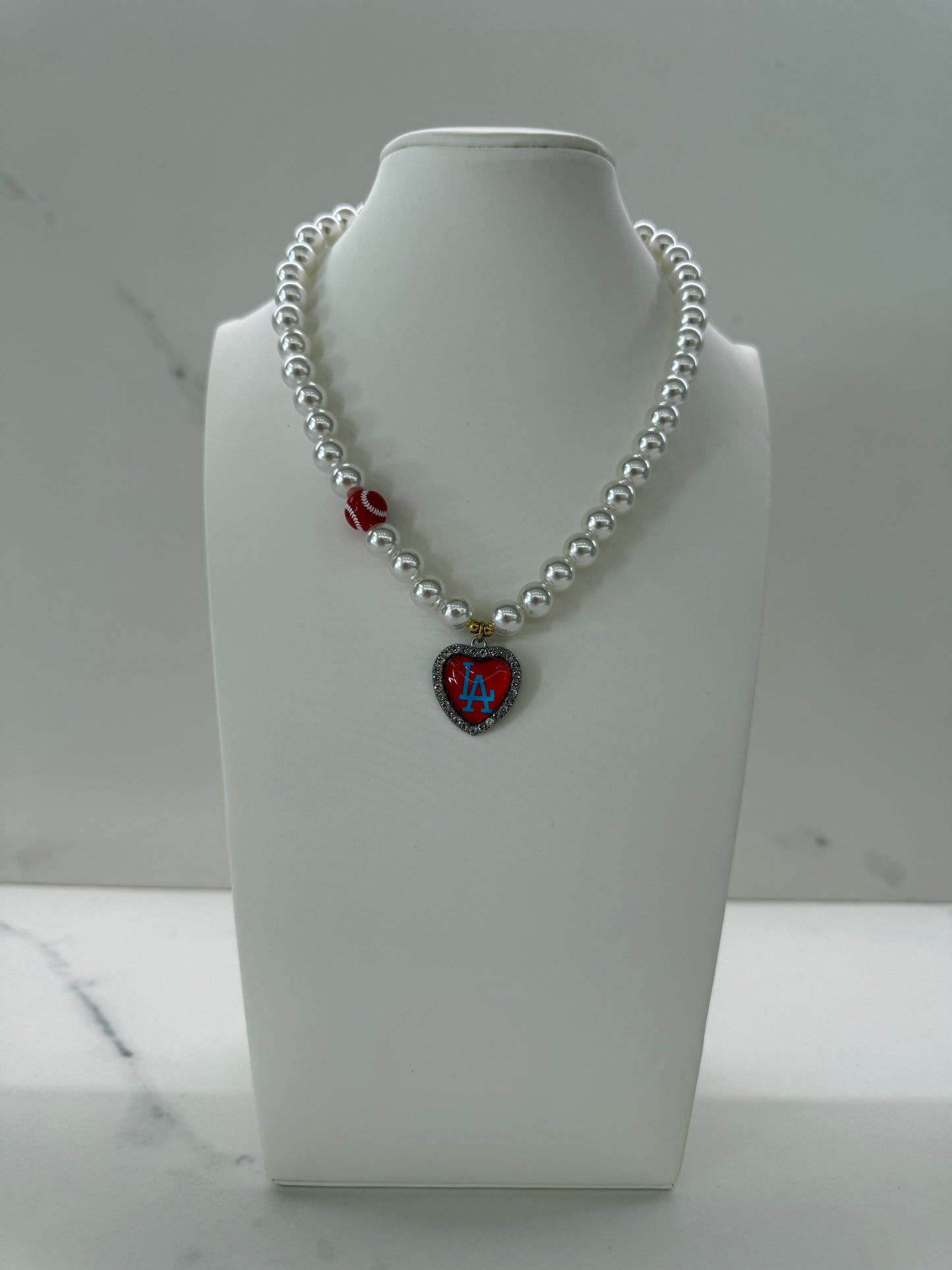 Collana ROSSA L.A + charms TENNIS