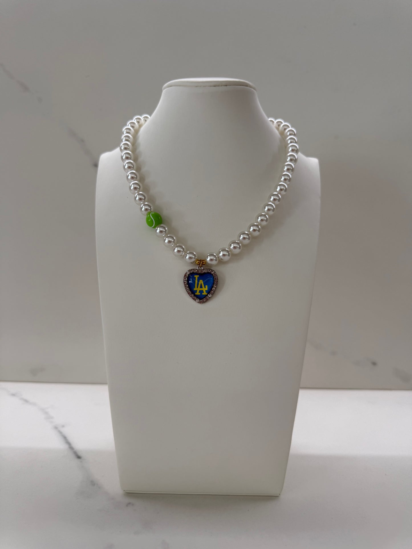 Collana BLU-YELLOW L.A + charms TENNIS
