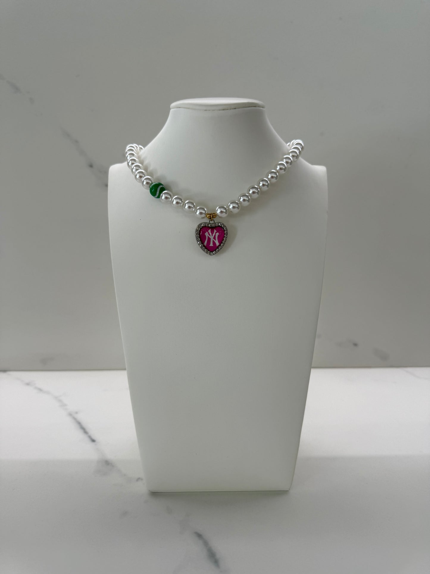 Collana NY ROSA FLUO + charms TENNIS