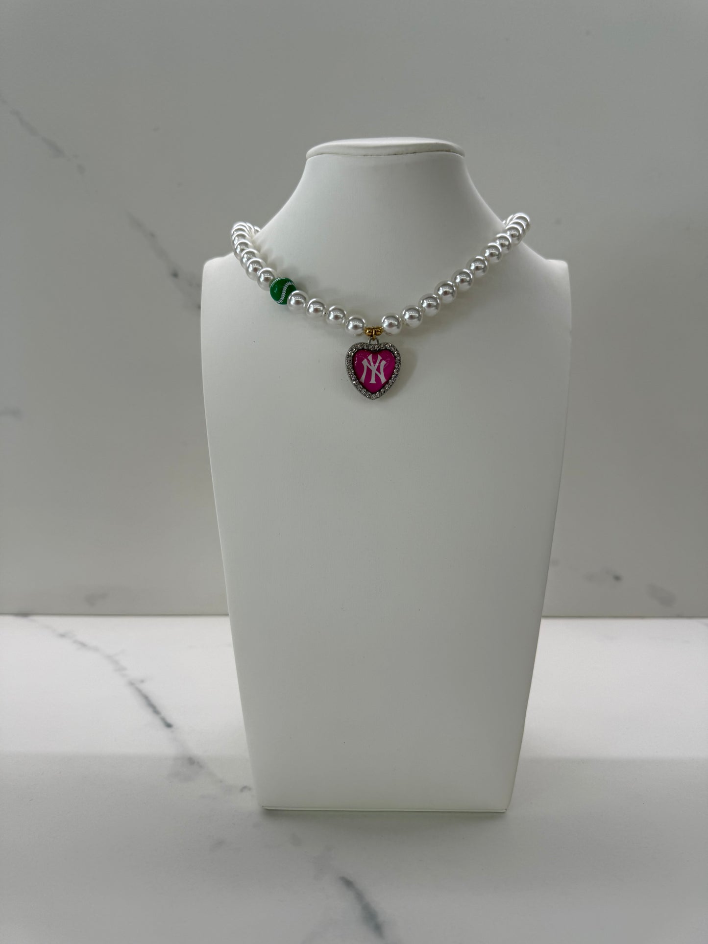 Collana NY ROSA FLUO + charms TENNIS