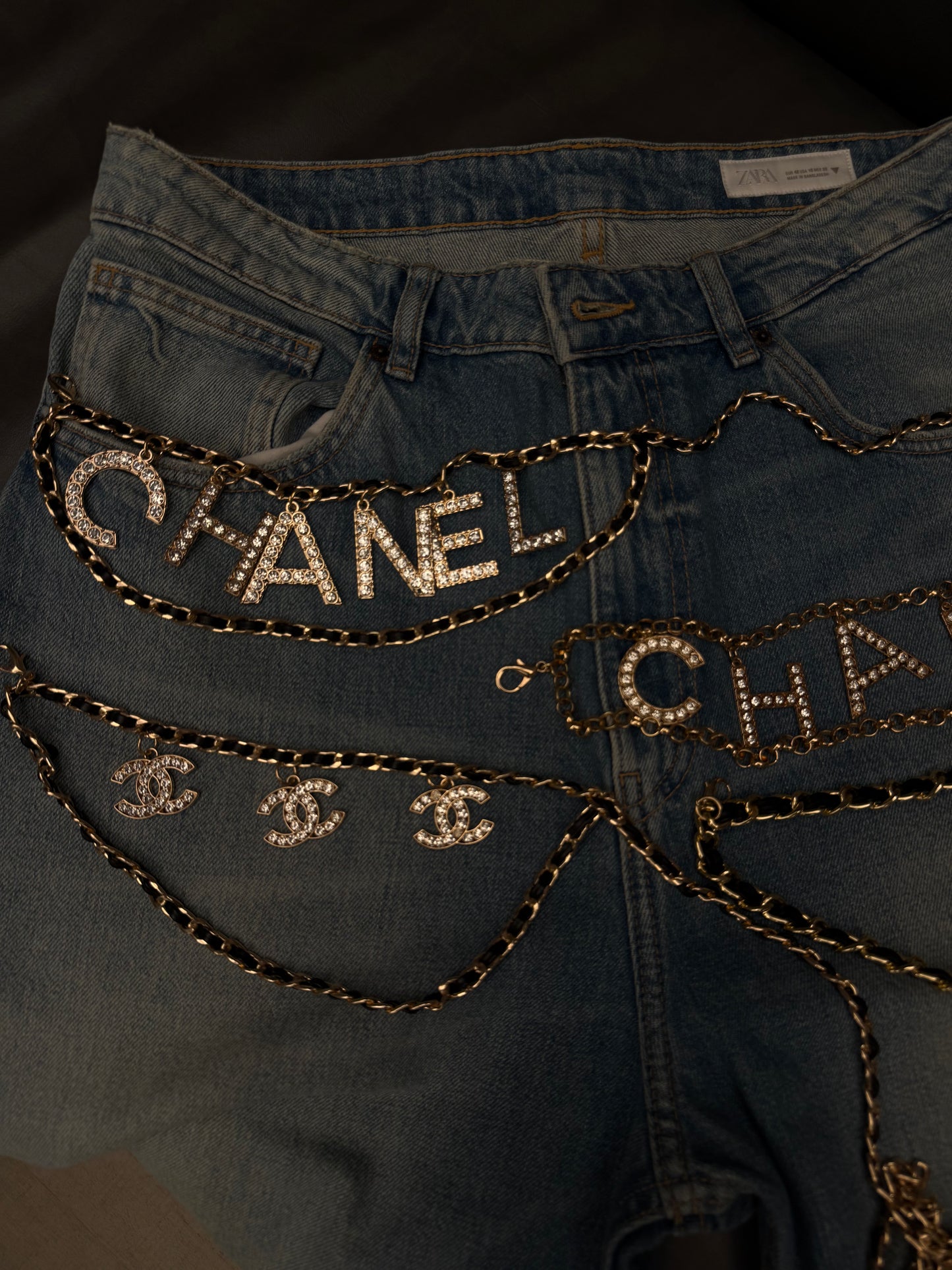 Cintura CC Logo Black mille catene