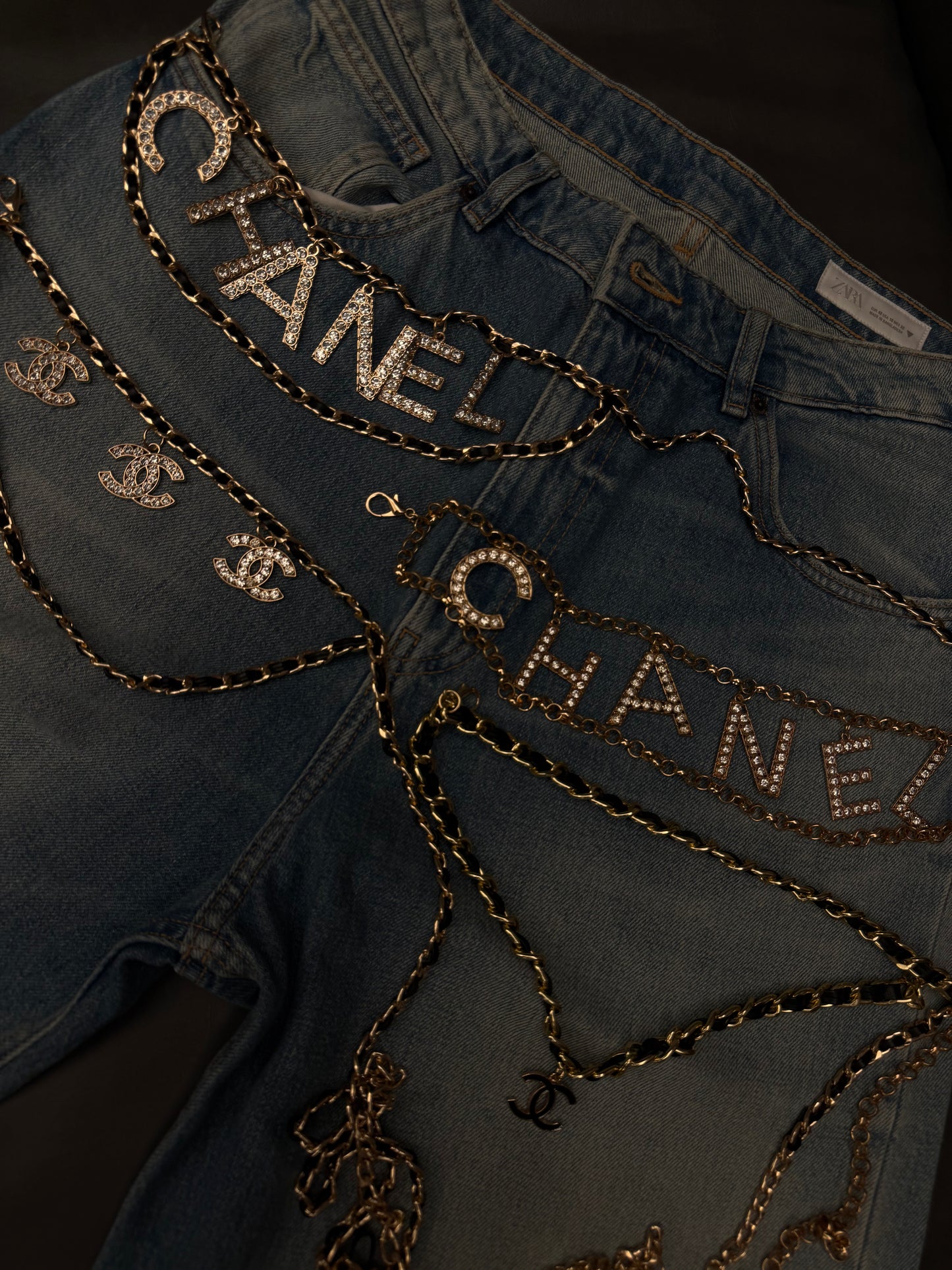 Cintura Luxury Strass CC Vintage