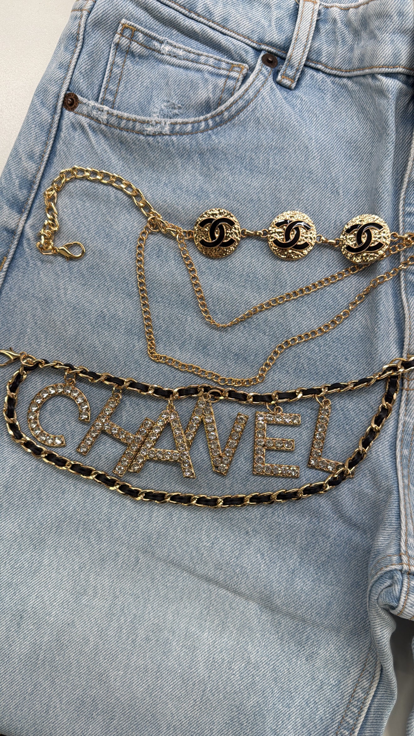 Cintura CC Logo Black mille catene