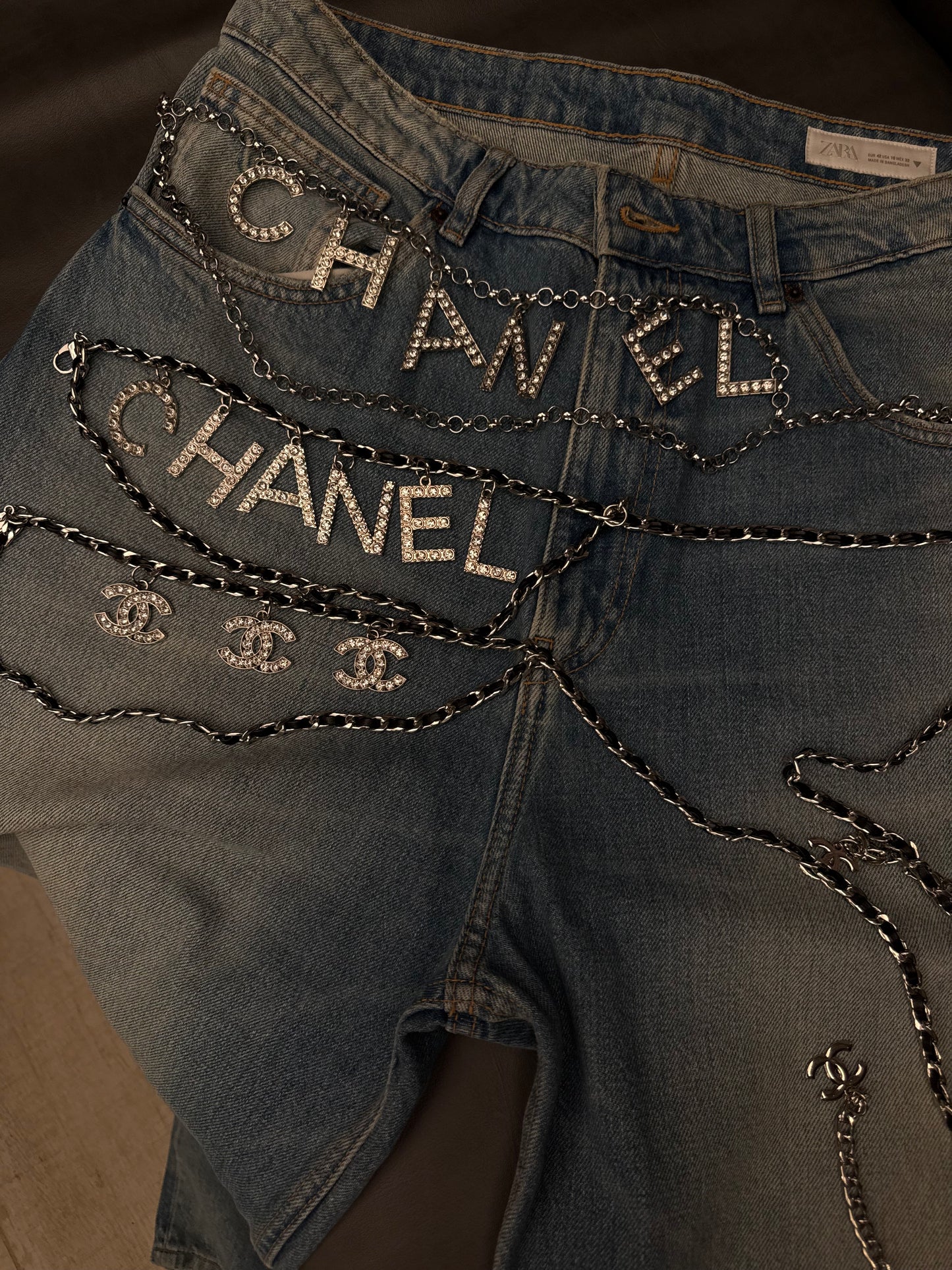 Cintura CC Logo Black mille catene