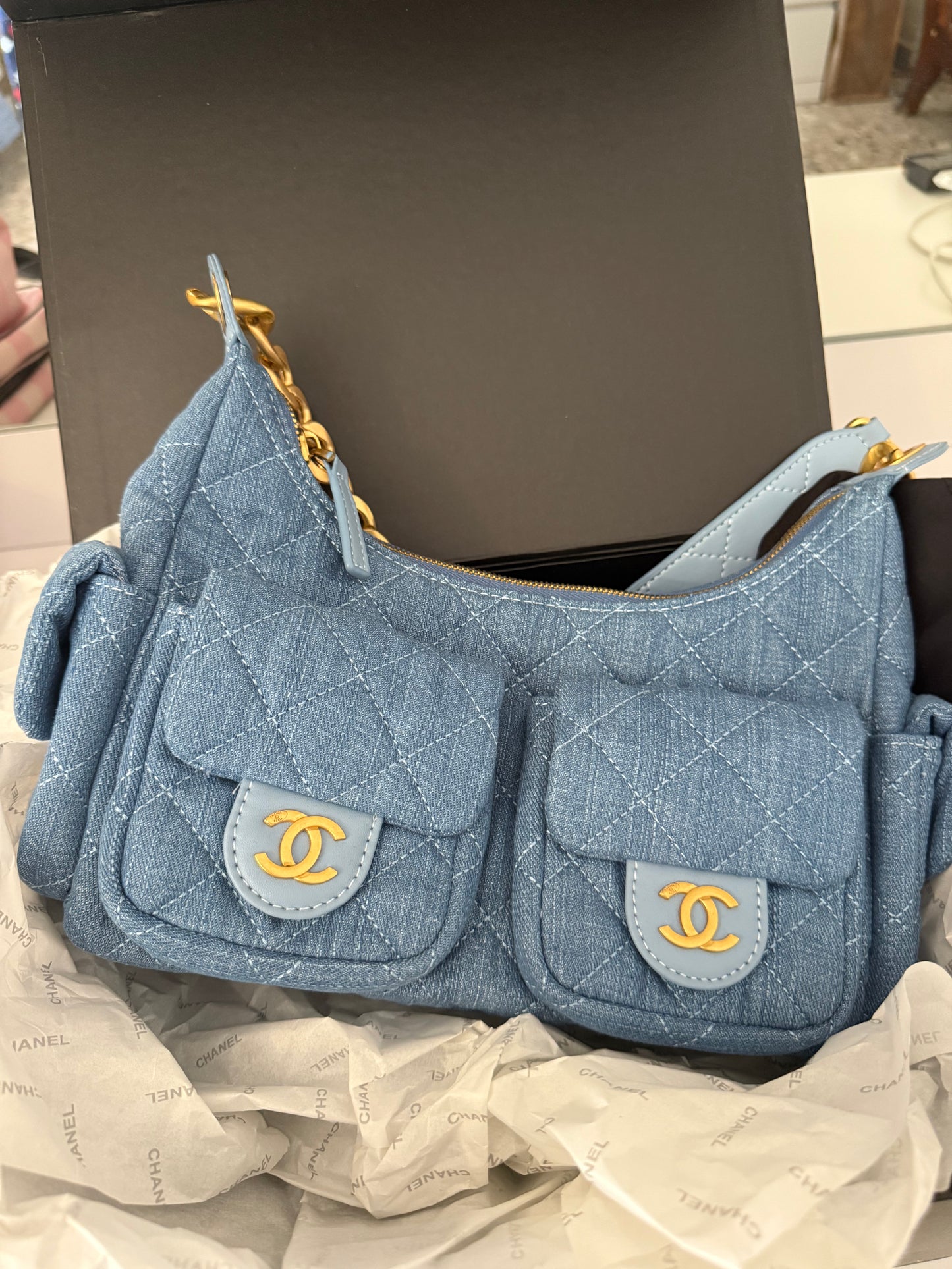 Borsa Denim Cargo