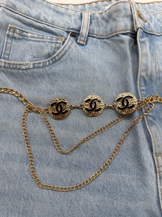 Cintura CC Logo Black mille catene