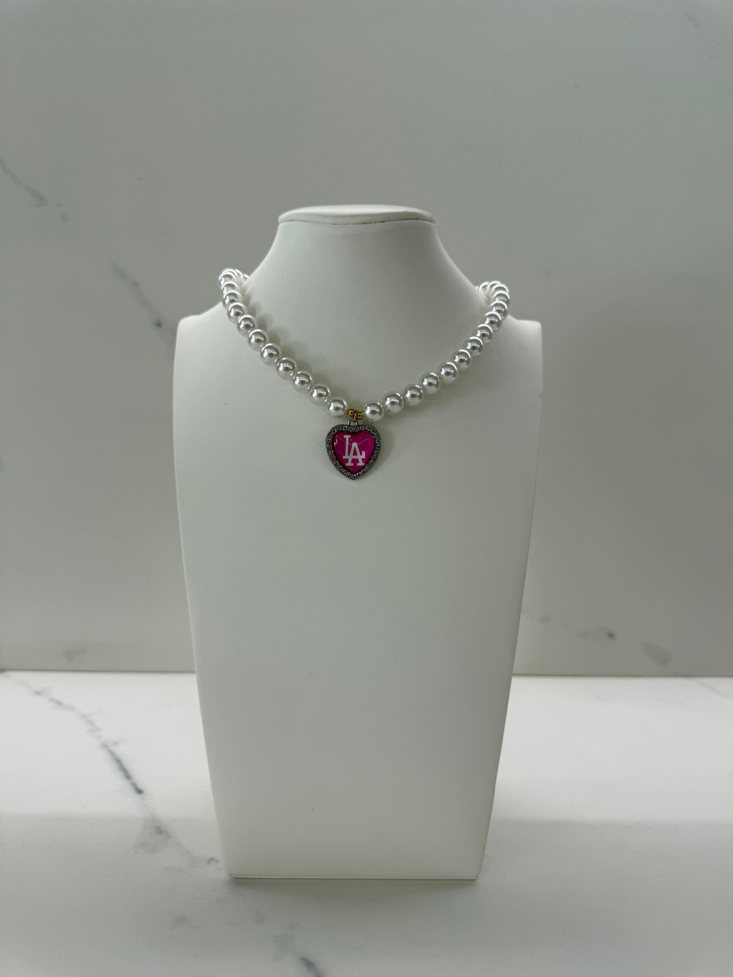 Collana ROSA FLUO L.A