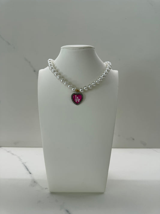 Collana ROSA FLUO L.A