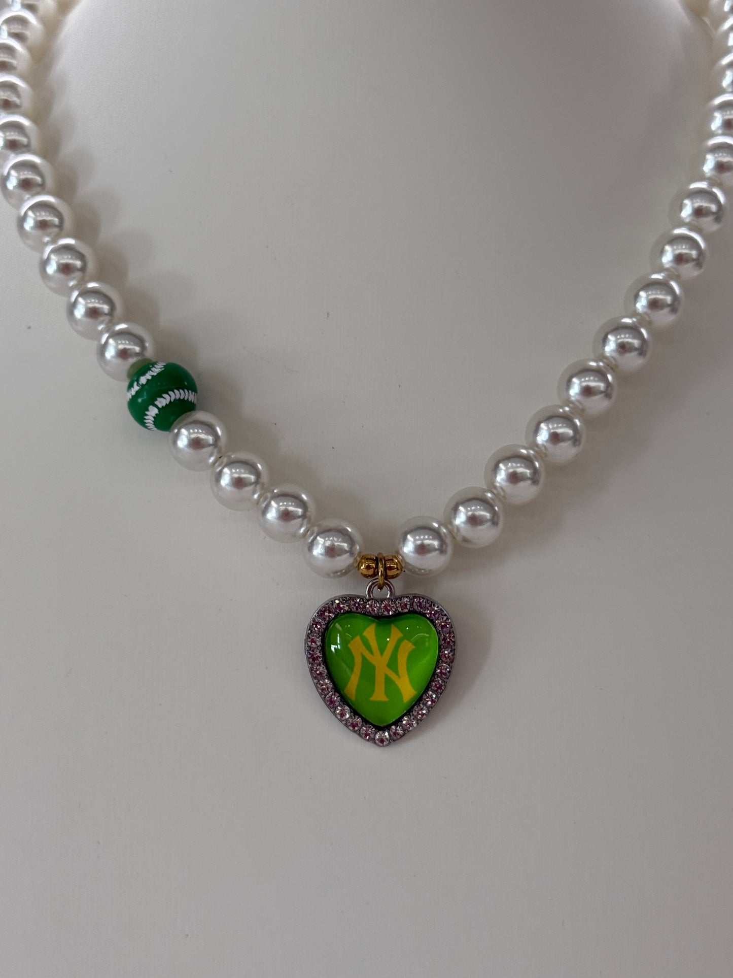 Collana VERDE FLUO NY + charms TENNIS