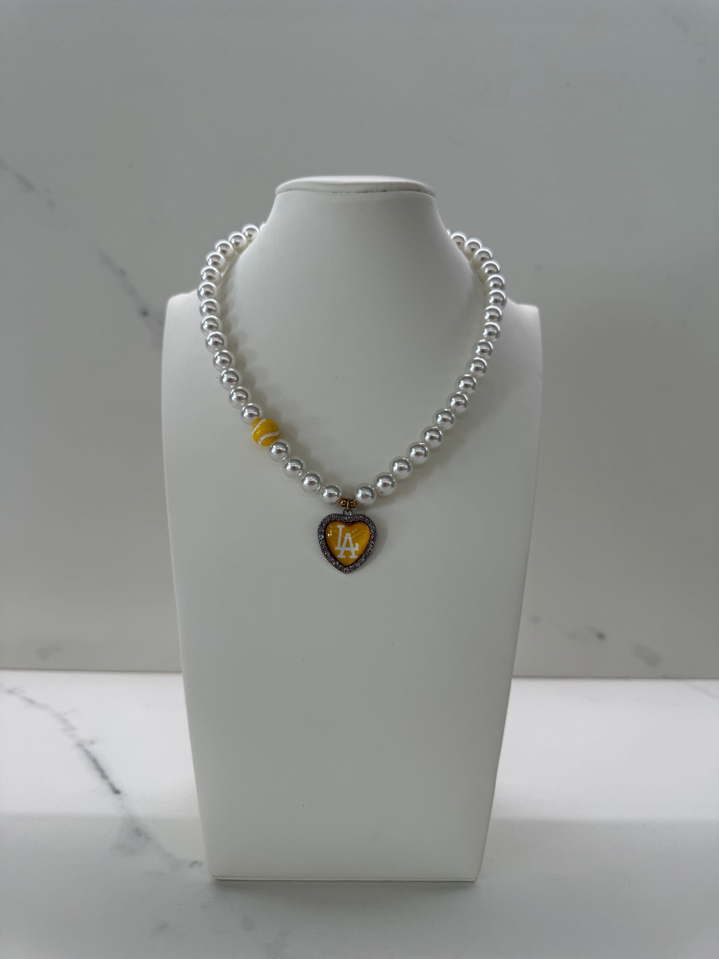 Collana GIALLA L.A + charms TENNIS