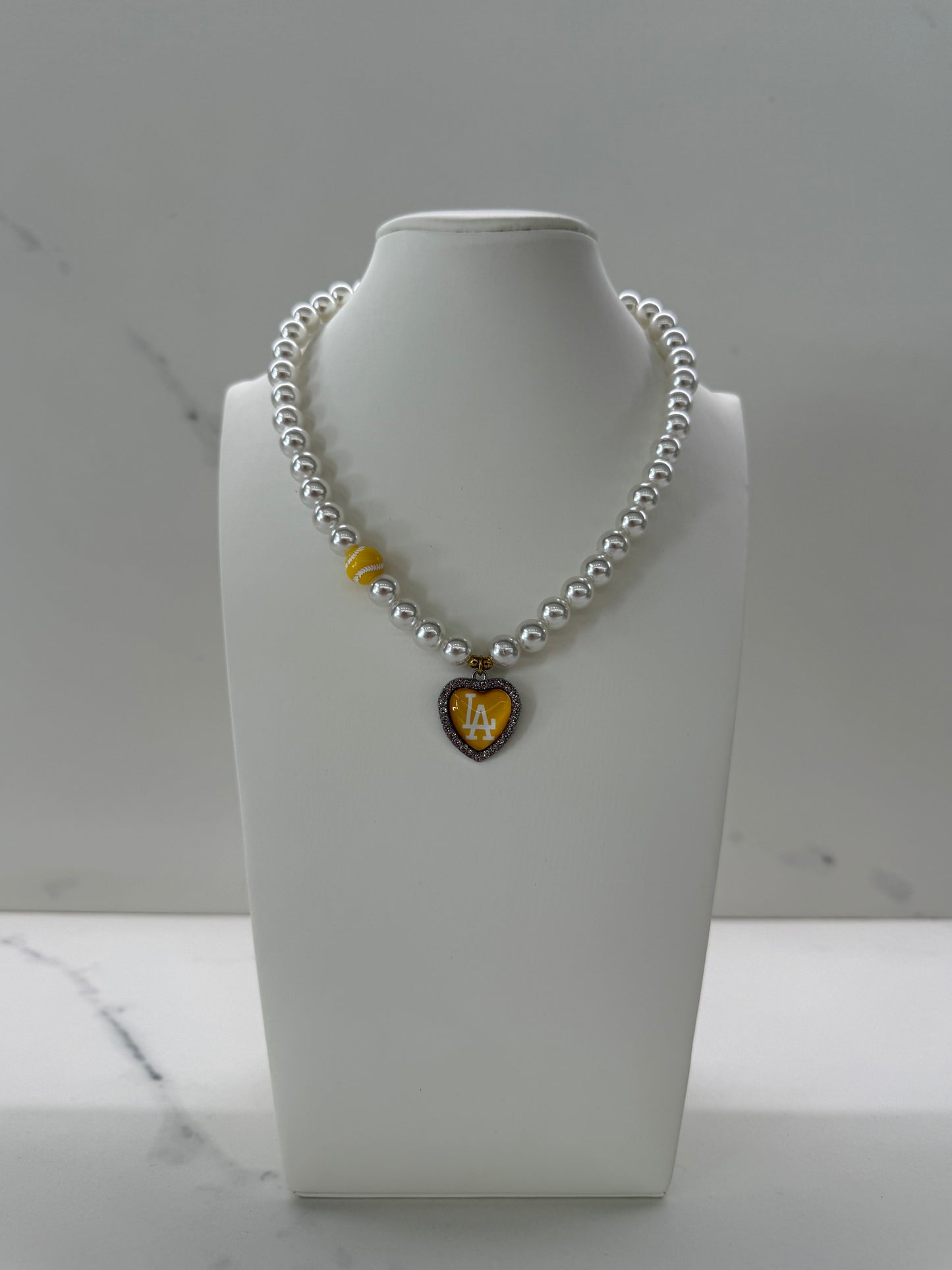 Collana GIALLA L.A + charms TENNIS