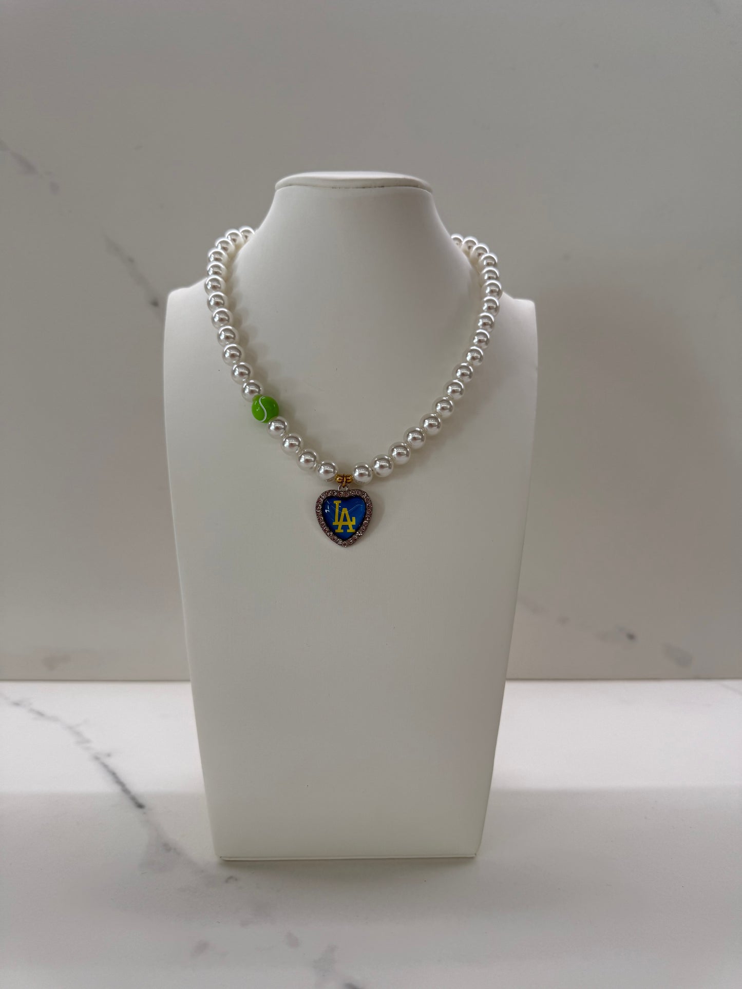 Collana BLU-YELLOW L.A + charms TENNIS