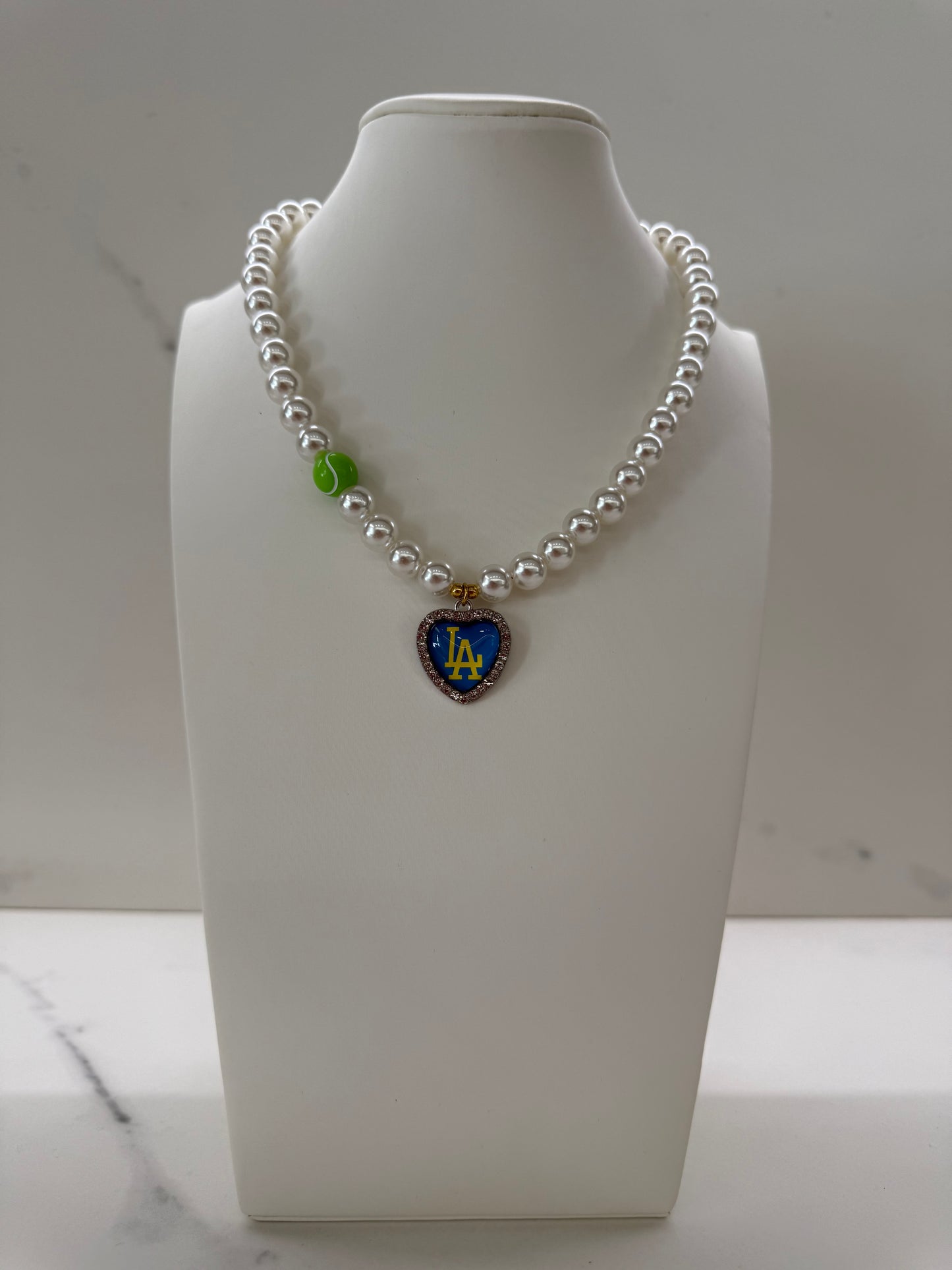 Collana BLU-YELLOW L.A + charms TENNIS