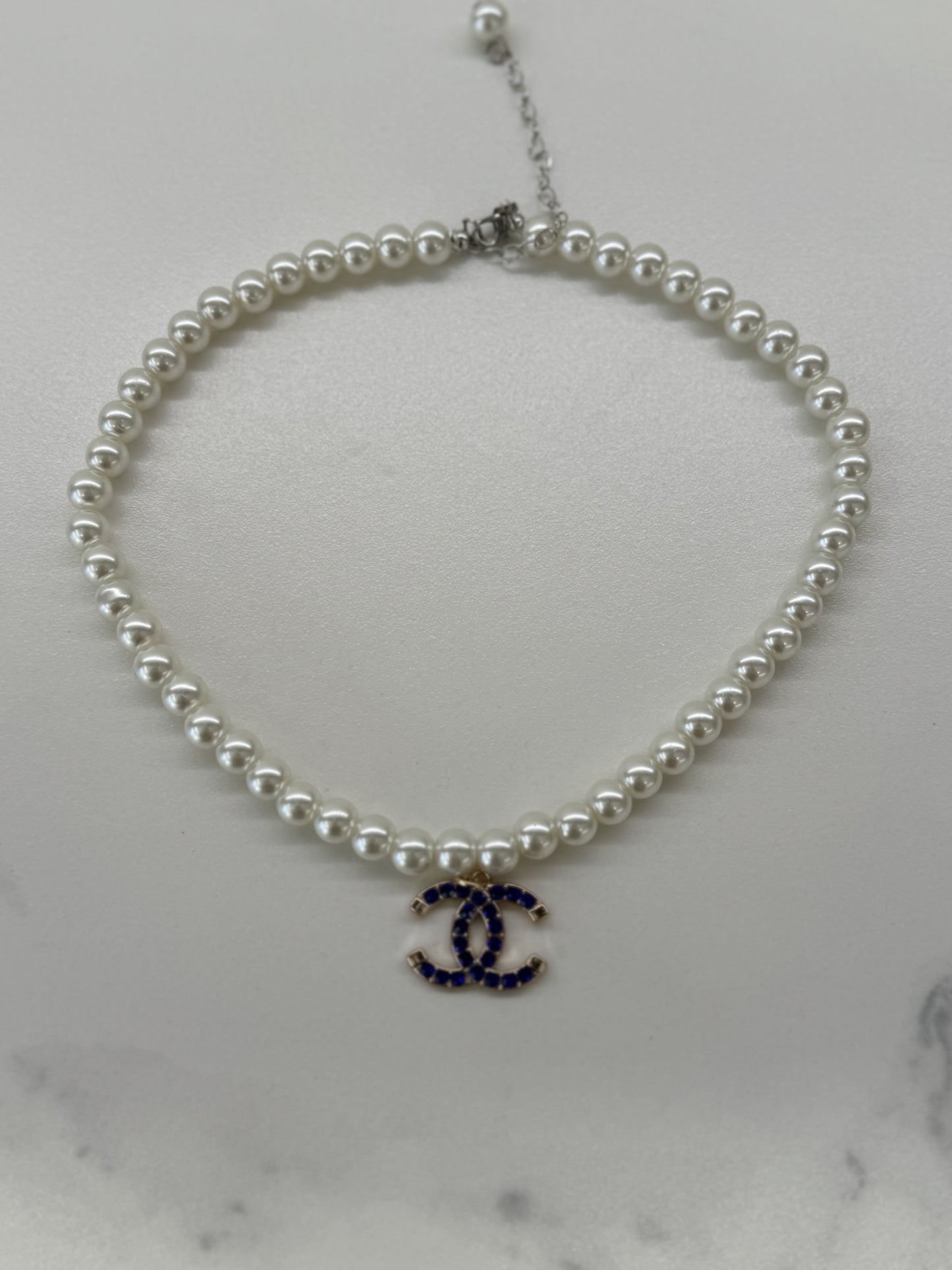 Collana CC Vintage Blu Navy 2.0