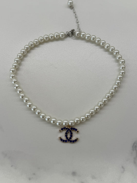 Collana CC Vintage Blu Navy 2.0