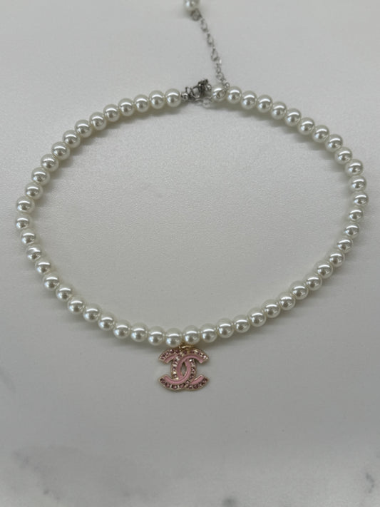 Collana CC Vintage Pink Logo