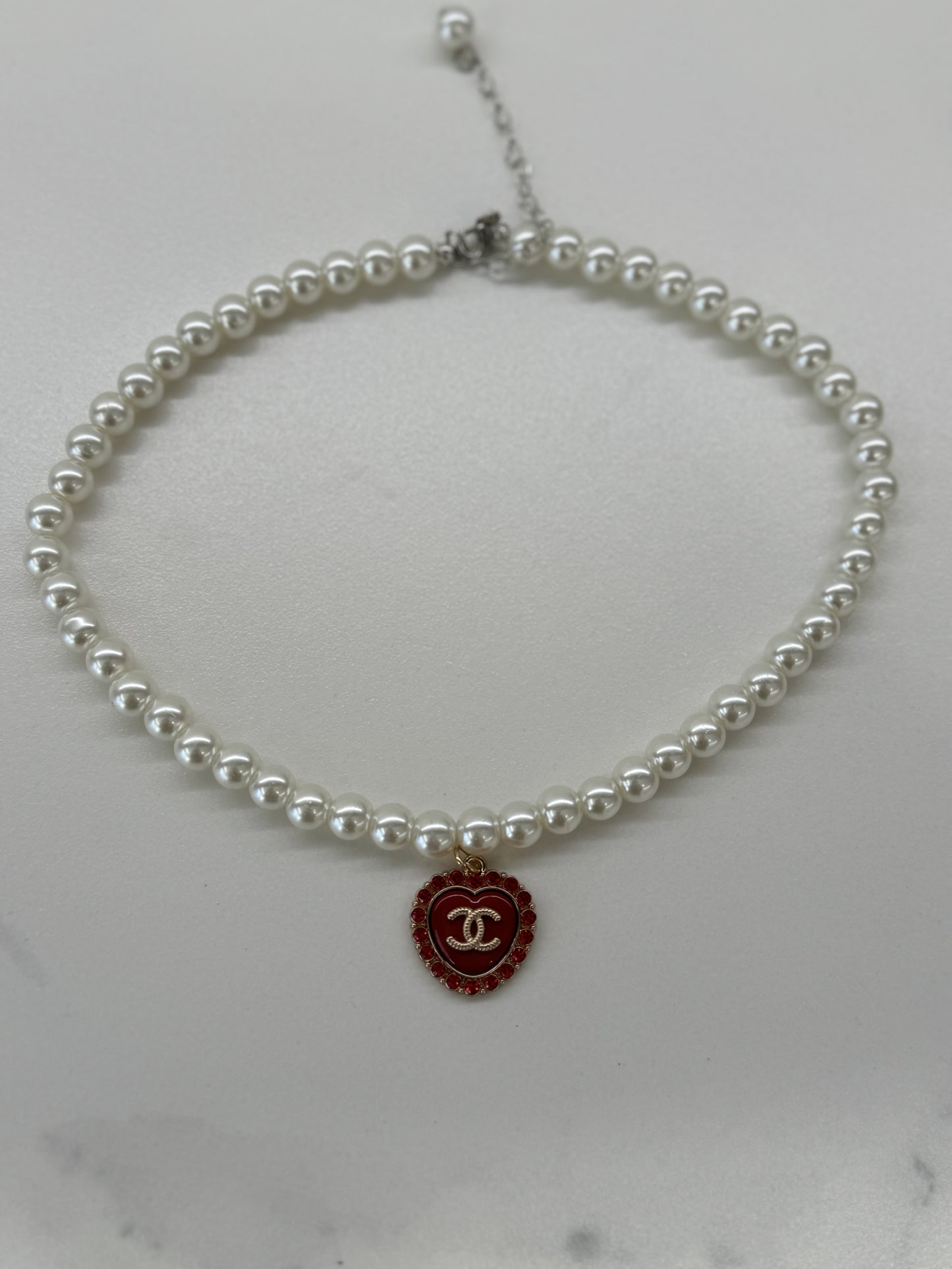 Collana CC Vintage Red strass