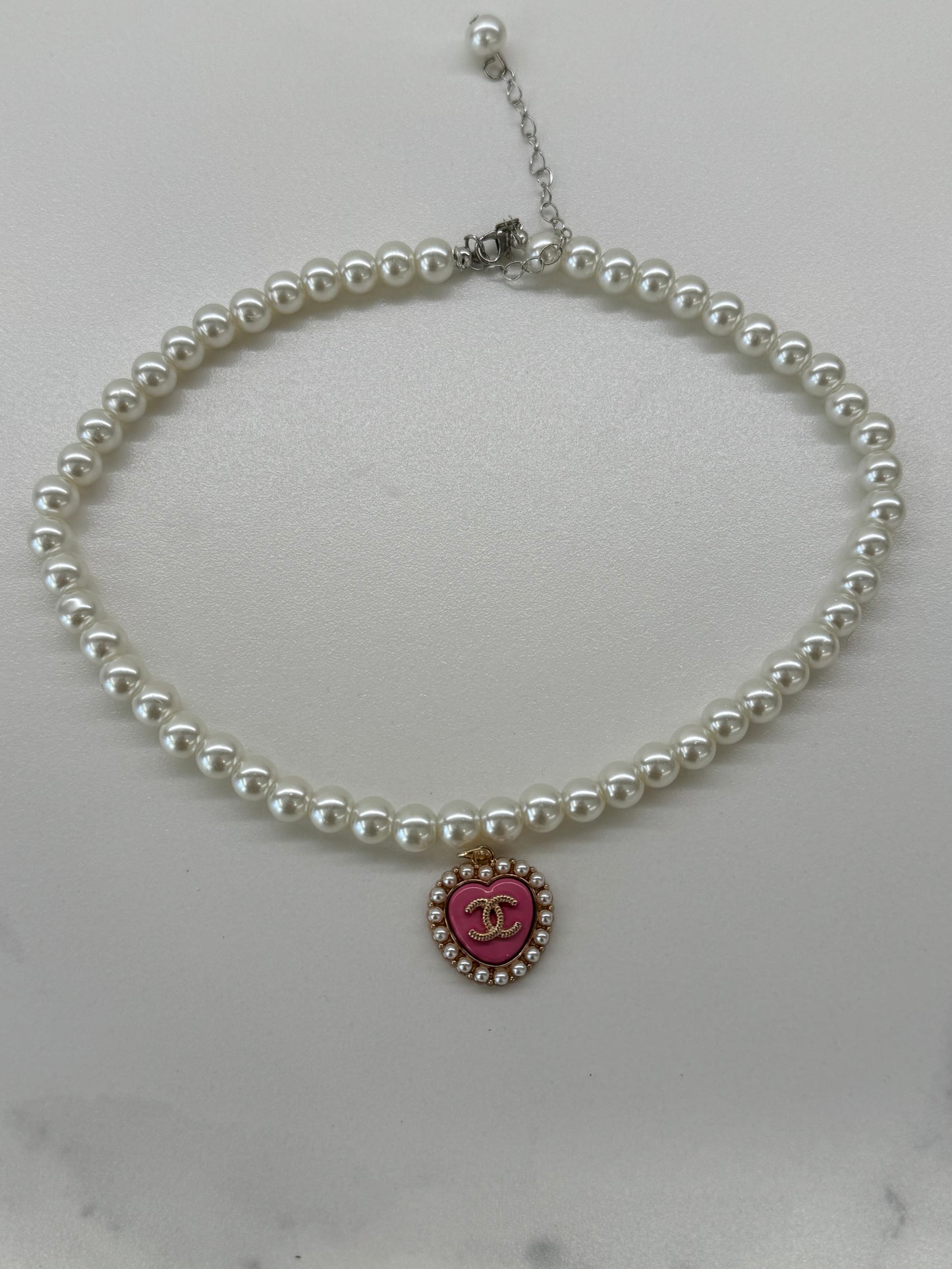 Collana CC Vintage Pink Perla