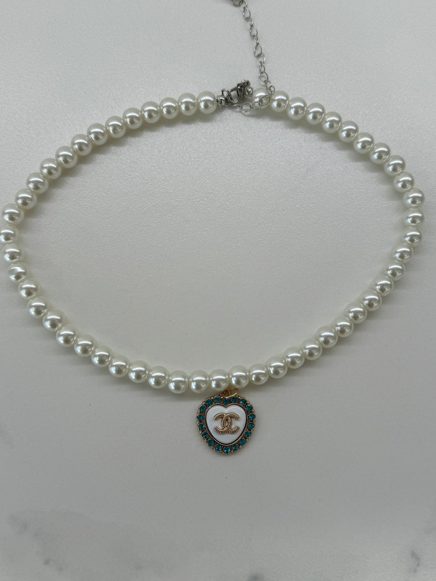 Collana CC Vintage Acquamarina