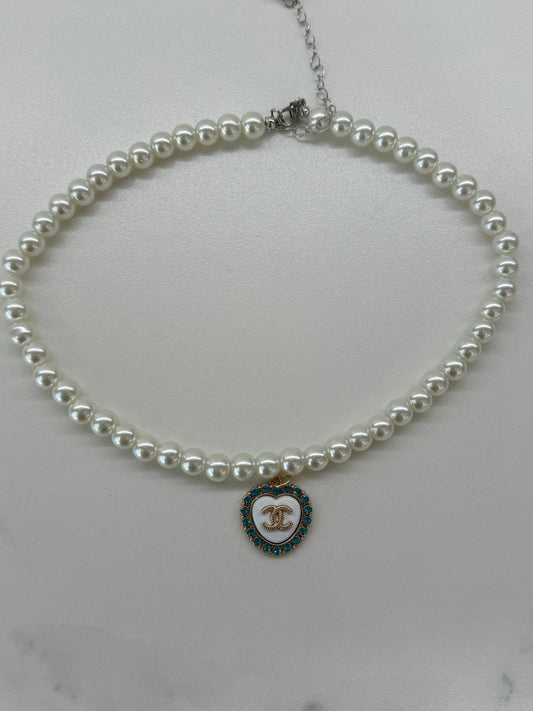 Collana CC Vintage Acquamarina