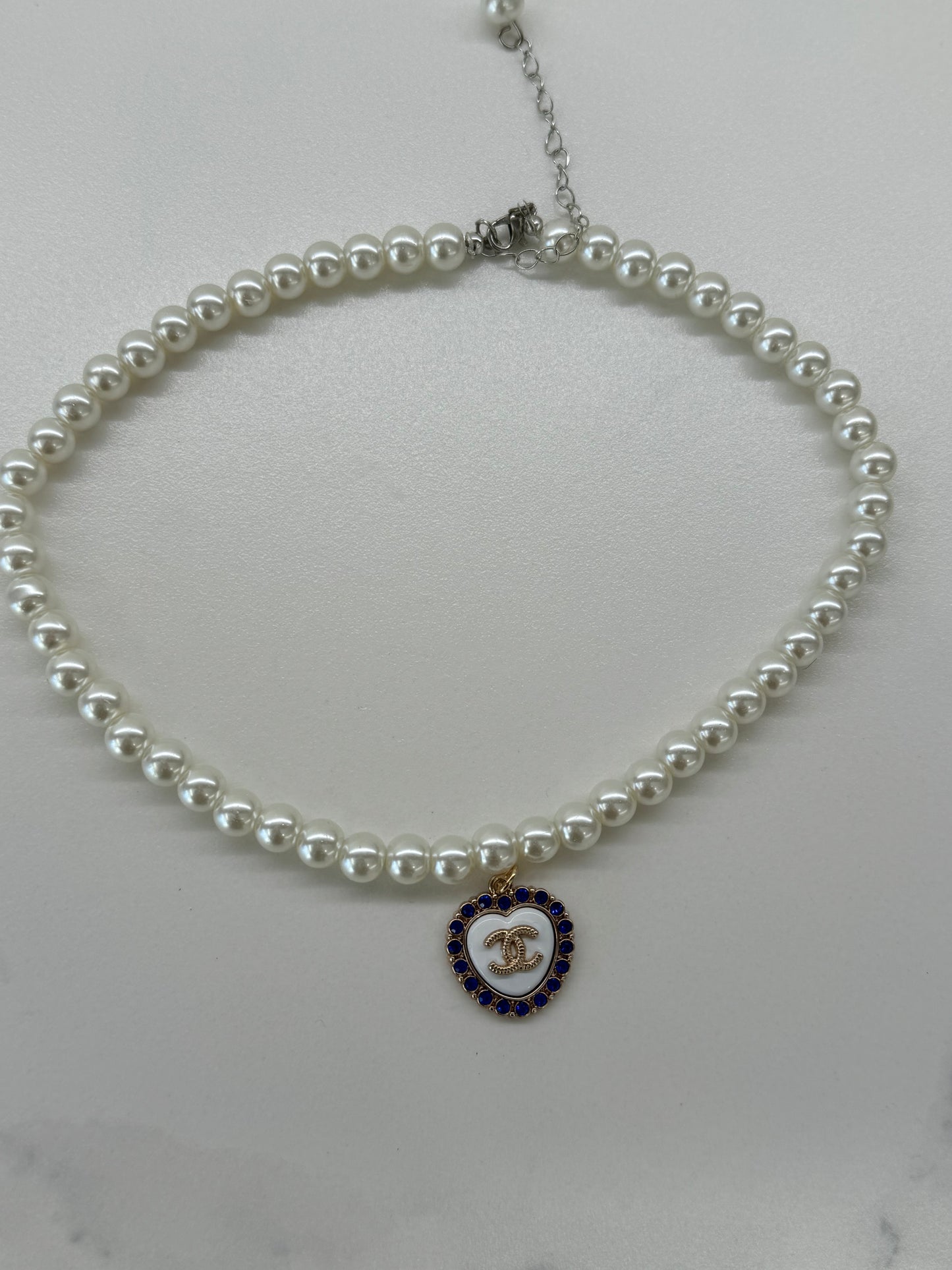 Collana CC Vintage Heart Blu
