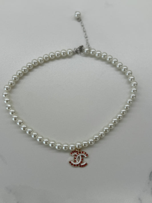 Collana CC Vintage Logo Red