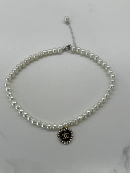 Collana CC Vintage Black Perla